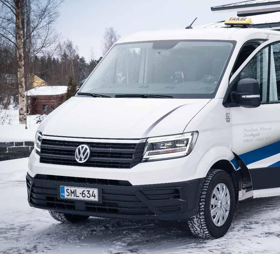 Aidon palvelun maalaistaksi modernilla kalustolla Uusi Volkswagen Crafter saapui Isoonkyröön.