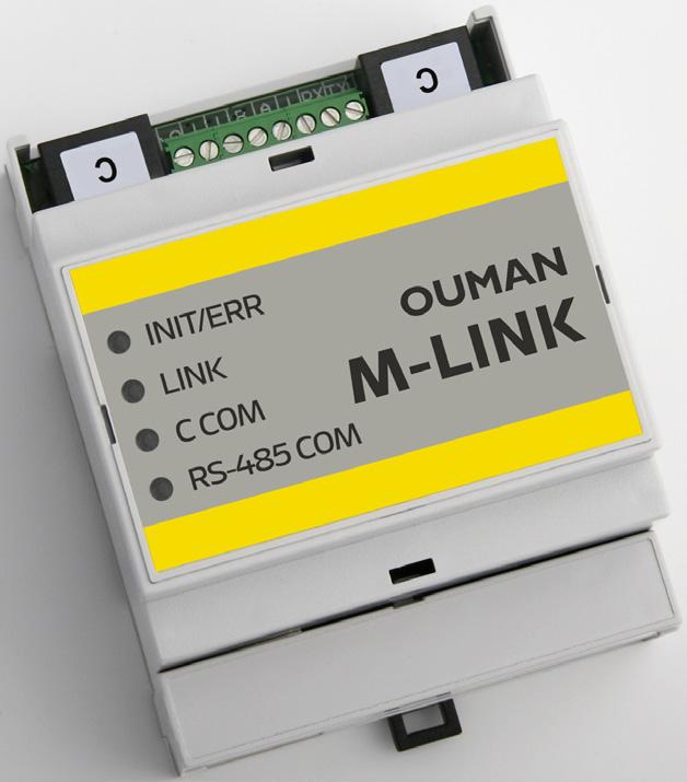 Laite voidaan liittää olemassa olevaan internetyhteyteen, jonka kautta laite muodostaa suojatun yhteyden M-LINK:in ja Ouman Ounet -nettivalvomon välille.