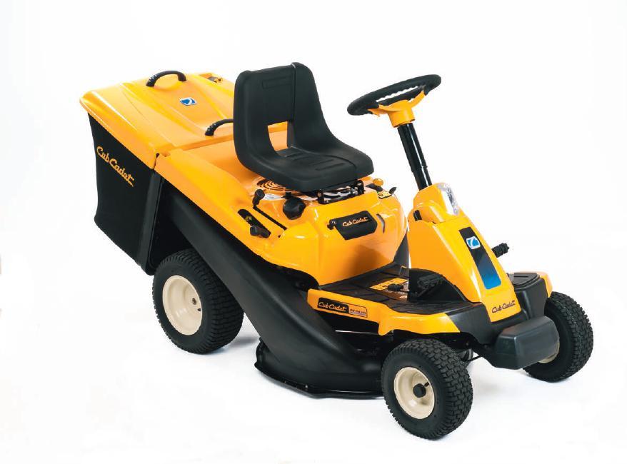 PALJON TEHOA PIENESSÄ PAKETISSA Uusi Cub Cadet MINI-RIDER CC 114 HA hydrostaattivaihteistolla. Parkkiavustaja (IPA) Uusi parkkiavustaja laskee nopeutta 50%, joten parkkeeraaminen on helpompaa.