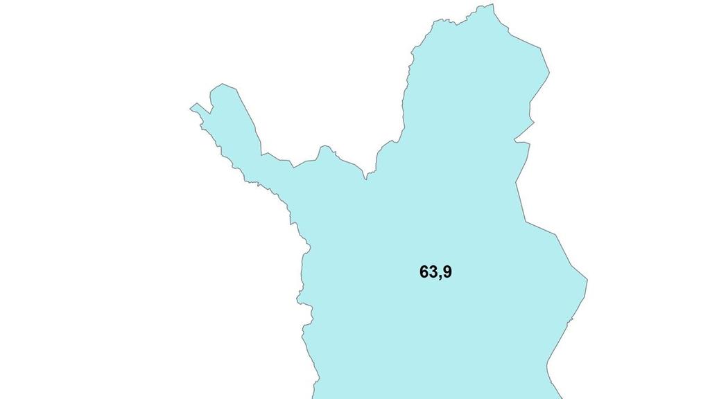 Varsinais-Suomen työllisyysaste Kartassa 1. on kuvattu Varsinais-Suomen ja muiden maakuntien työllisyysastetta vuonna 2017 sekä kuviossa 1.