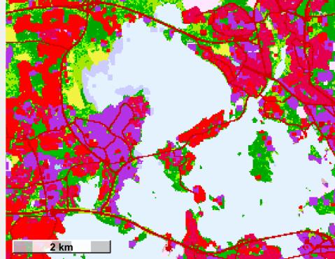 Lähi-IT:n sijaintijakauma Tiedustelu/asiantuntijatieto alueella olevista