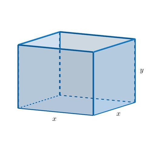 Huippu 7 Tehtävien ratkaisut Kustannusosakeyhtiö Otava päivitetty 1.1.018 471. Piirretään tilanteesta mallikuva. Laatikon tilavuus on V = x x y = x y.