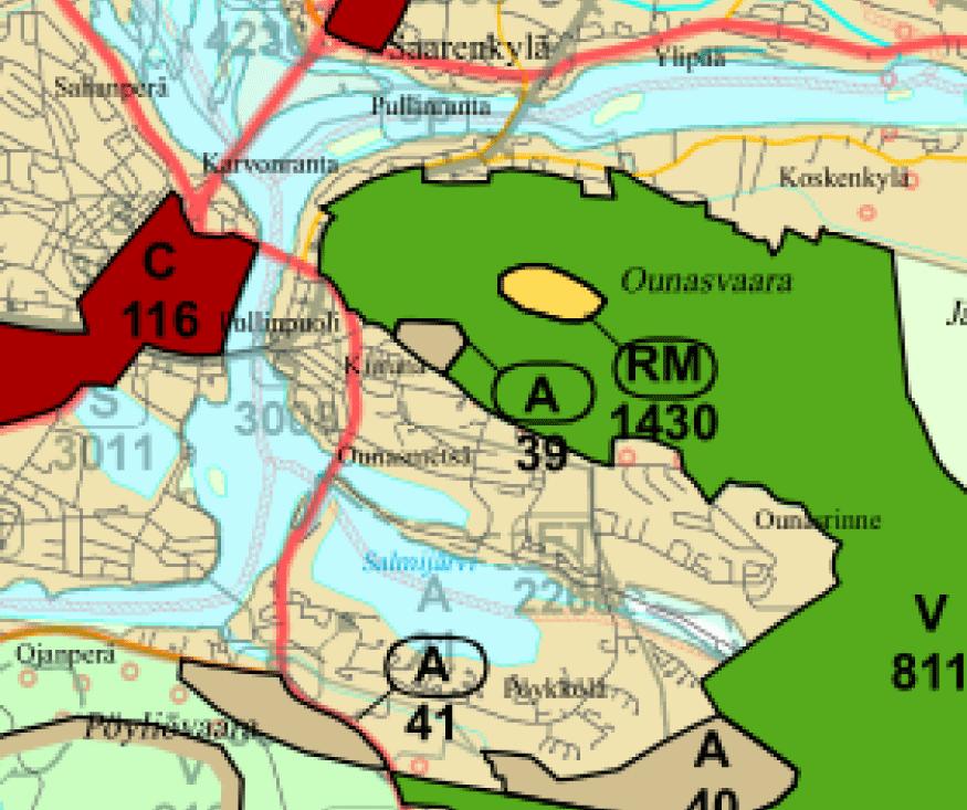 Maakuntakaava Suunnittelualueen sijainti. SUUNNITTELU- JA VAIKUTUSALUE Suunnittelualue sijaitsee 7. kaupunginosassa osoitteessa Myllärintie 17.