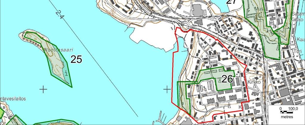 Tyysterniemen huomionarvoiset luontokohteet ja kalliosinisiiven havaintopaikka (sininen