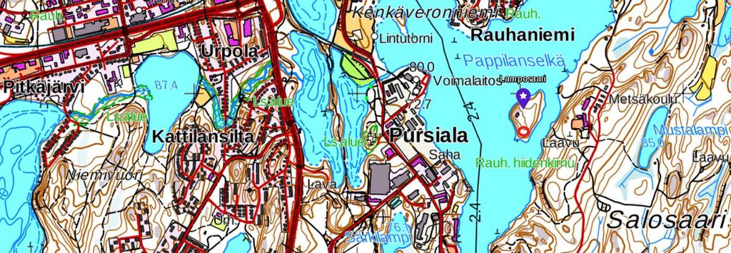 Keittokatos: runsaasti istumatilaa. Wc: on. Lisätiedot: lupa Lamposaaren keittokatoksen käyttöön täytyy kysyä Mikkelin Soutajat ry:ltä.