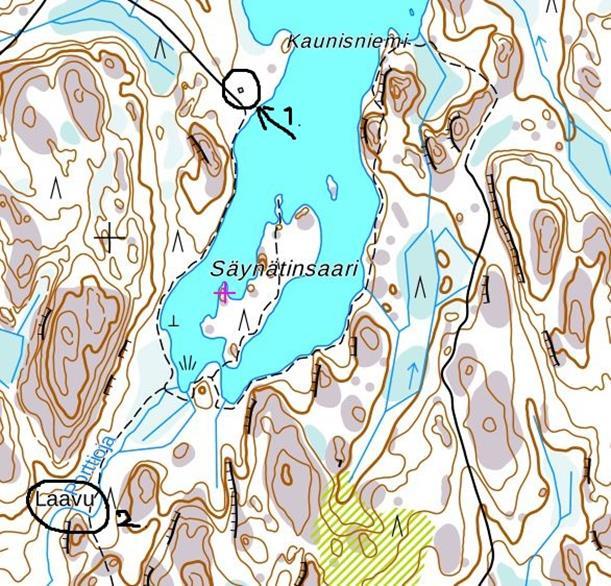 7 Säynätinsaaren tulipaikka Säynätinsaaren tulipaikka sijaitsee retkeilyreitin varrella, reitillä on opasteet. Matkaa kodalta tulipaikalle on noin 1,5km.