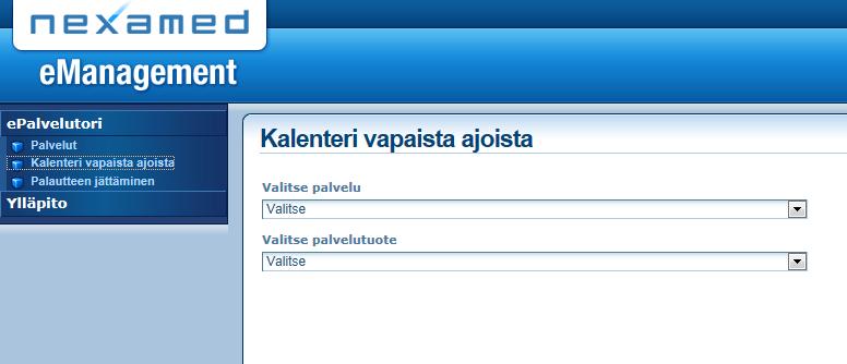 4.7 Kalenteri vapaista ajoista Mikäli käytät Kalenteri-toimintoa, tulee sitä päivittää aina tilanteen mukaan. Kalenteritoiminnolla voit ilmoittaa vapaita palveluaikojasi päivätasolla.
