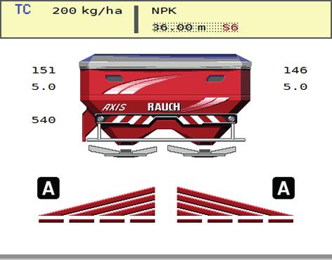 Levitys koneenohjaimella AXIS ISOBUS 5 Kun halutaan käyttää AXIS ISOBUS:n GPS Control -toimintoja, asetus GPS Control on otettava käyttöön valikossa Koneasetukset! Kuva 5.