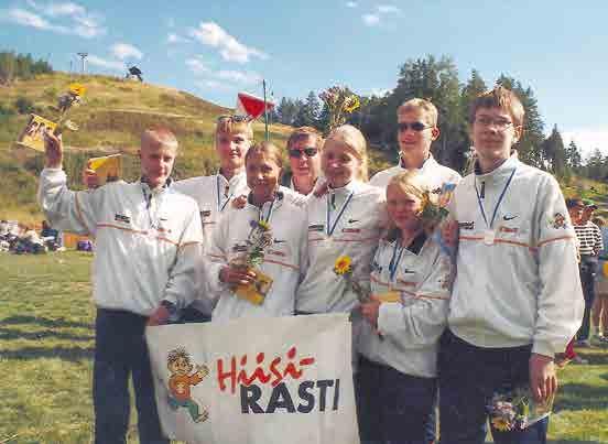 Hiisirastin sijoitus ja suunnistajat Nuorten Jukolassa 1998 2018 Hiisirasti taisteli Nuorten Jukolassa seuran alkuvuosina parhaimmillaan jopa viestin voitosta.
