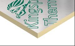 Kingspan Insulation Oy Paigaldatav Kingspan Therma -soojustuskiht koosneb kahest sirgeservalisest Kingspan Therma AL-soojustuskihist.