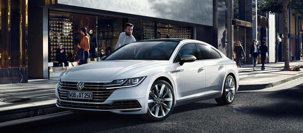 Arteon Elegance Arteon Elegancen sulavalinjainen siluetti ihastuttaa ensi hetkestä lähtien.