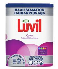63055 Bio Color by Serto 8 kg 1 PKT Bio Luvil -pyykinpesuaine Pesujauhetiiviste. Erityisesti värillisten ja tummien tekstiilien pesuun.