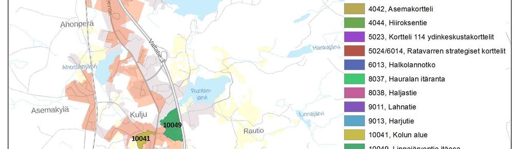 sijoittamista sekä rakennusten ja