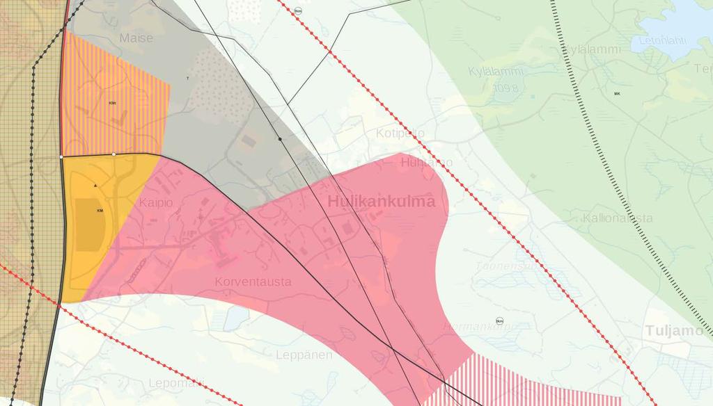 Osayleiskaava Suunnittelualue sisältyy Kuljun-Marjamäen-Moision osayleiskaavaan.