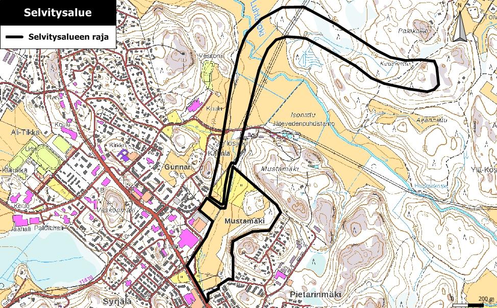 metriä pitkä vesakoitunut alue. Luhtajoentien alue kartoitettiin osittain vuonna 2010 osayleiskaavaa varten tehdyssä lepakkoselvityksessä (Hagner-Wahlsten & Karlsson 2010).