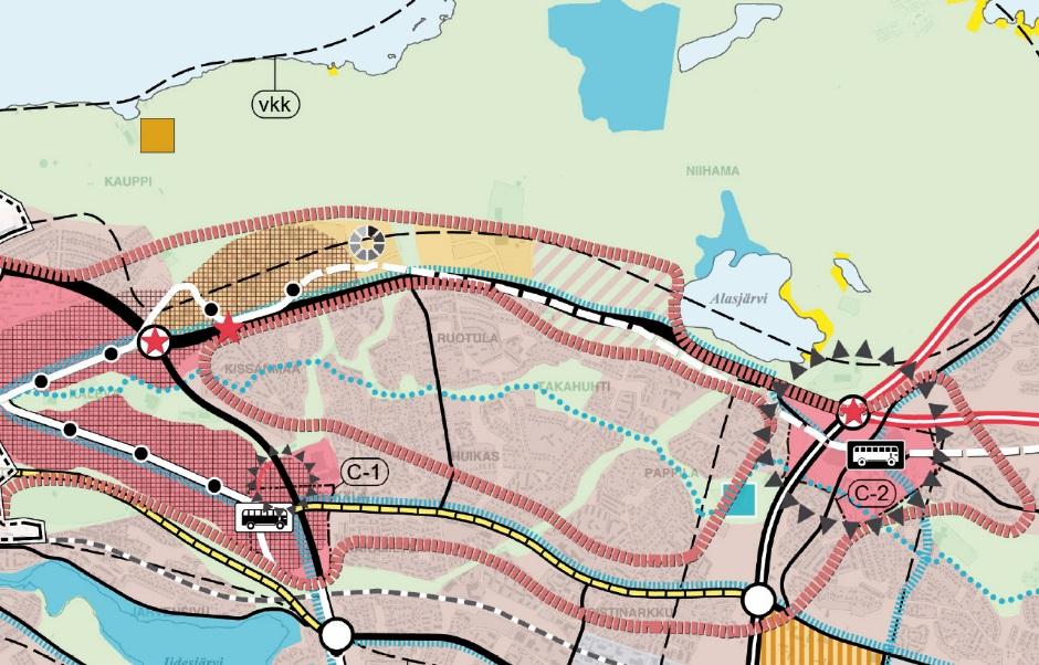 Kaavatilanne Ruotulassa Suunnitelma-alue on pääosin asemakaavoittamatonta aluetta. Tampereen 15.