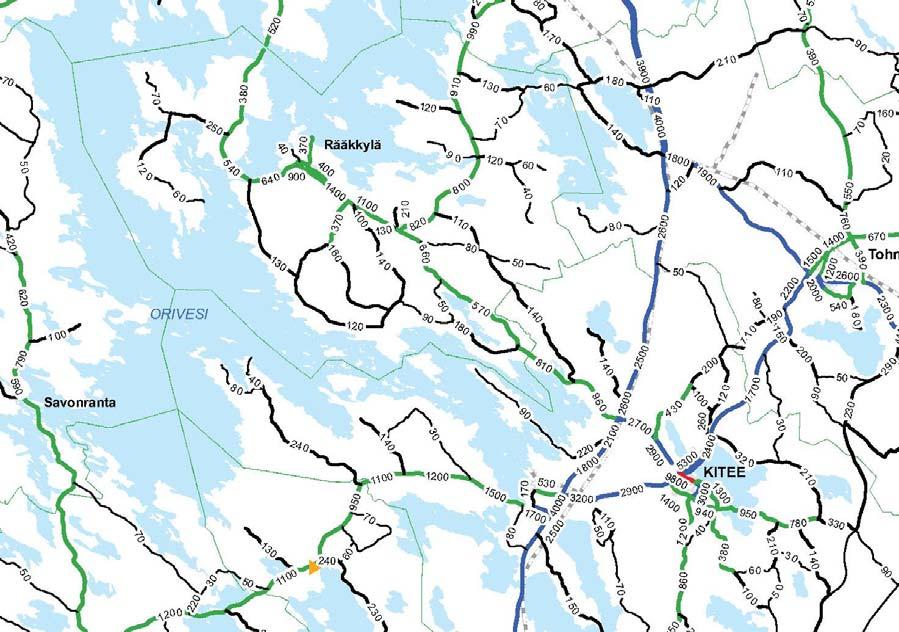 Kuva 14. Liikennemääräkartta 2.