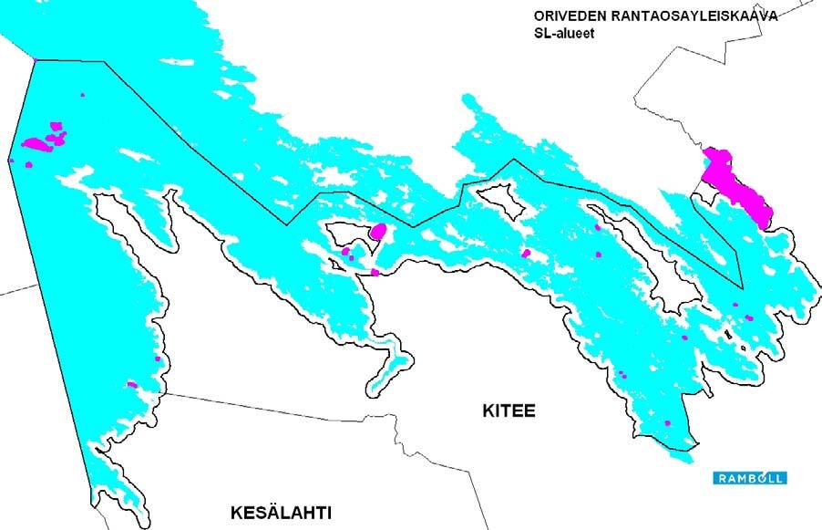 moreenimuodostumat on merkitty kaavaan ge-merkinnällä. MY- ja MY-1 alueita merkittävämmät kohteet on merkitty luo tai SL merkinnöin.