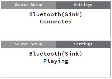 Kun alat toistaa ääntä älylaitteellasi, näyttöön tulee ilmoitus Playing. Huomaa: - Jos katkaiset yhteyden älylaitteellasi, C388:n näyttöön tulee ilmoitus Connectable.