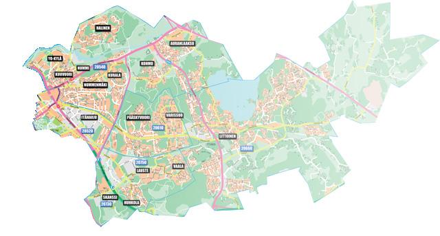 2 JAKELUALUEEN KOKONAISMÄÄRÄ JOPA 52 000 KAPPALETTA POSTIN PÄIVÄJAKELUSSA KAIKKIIN KOTITALOUKSIIN HALINEN YO-KYLÄ AURANLAAKSO KUUVUORI NUMMI KURALA KOHMO NUMMENMÄKI ITÄHARJU PÄÄSKYVUORI VARISSUO