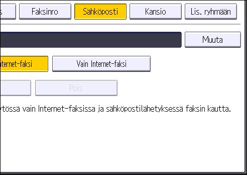 Skannaustiedostojen lähettäminen sähköpostitse [AB], [CD], [EF], [GH], [IJK], [LMN], [OPQ], [RST], [UVW], [XYZ], [1] [10]: tiedot lisätään valitun otsikon alle.