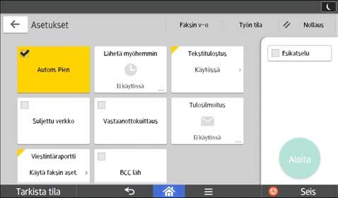 Kunkin sovelluksen käyttö 12 13 14 15 16 17 18 19 FI DRY218 Nro Kuvake Kuvaus 12 Sivun jakaminen ja lyhentäminen.