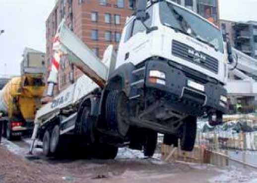 Betonin pumppauksessa sattuneita tapaturmia ja vaaratilanteita