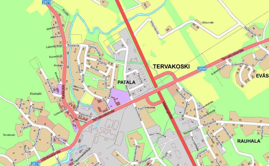 Janakkalan kunta Tervakoski 1 Asemakaavan muutos, Koulukeskus 27.6.