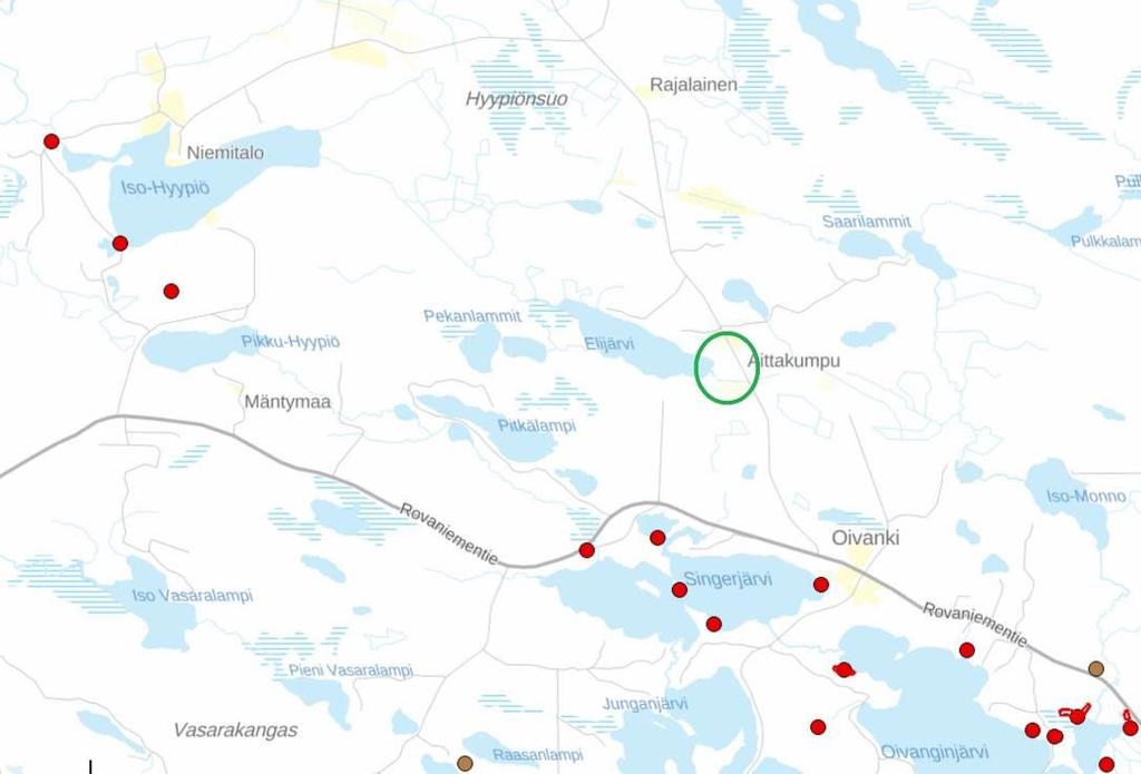 Kuva 9 Lähistön muinaismuistot 3.2. Suunnittelutilanne 3.2.1 Kaava-aluetta koskevat suunnitelmat, päätökset ja selvitykset Maakuntakaava ei ole voimassa oikeusvaikutteisen yleiskaavan alueella.