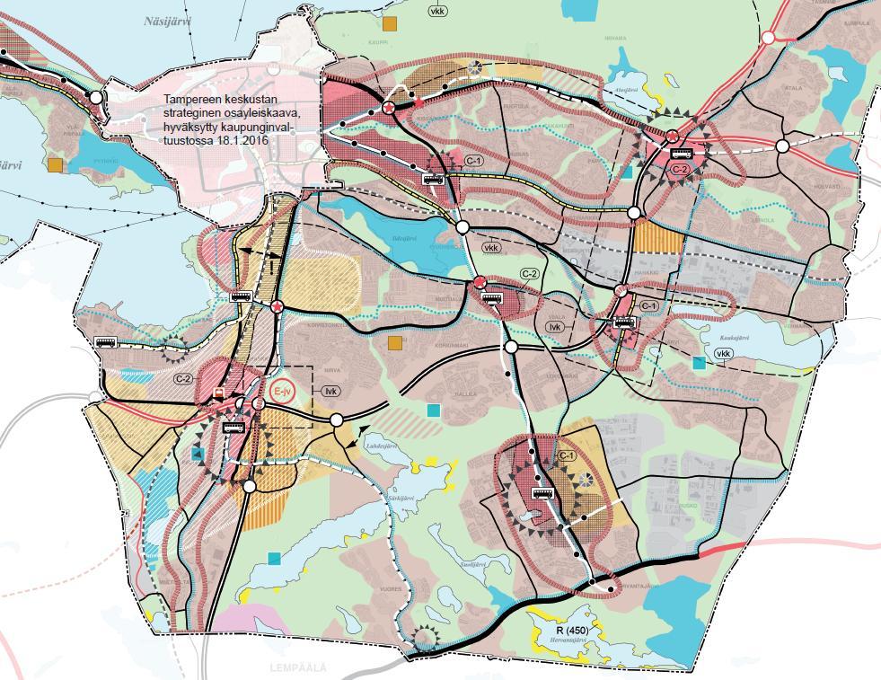 Lakalaiva Vuores Kantakaupungin yleiskaava 2040 Kaupunginvaltuusto hyväksyi yksimielisesti 15.5.2017 Tampereen kantakaupungin yleiskaavan 2040.