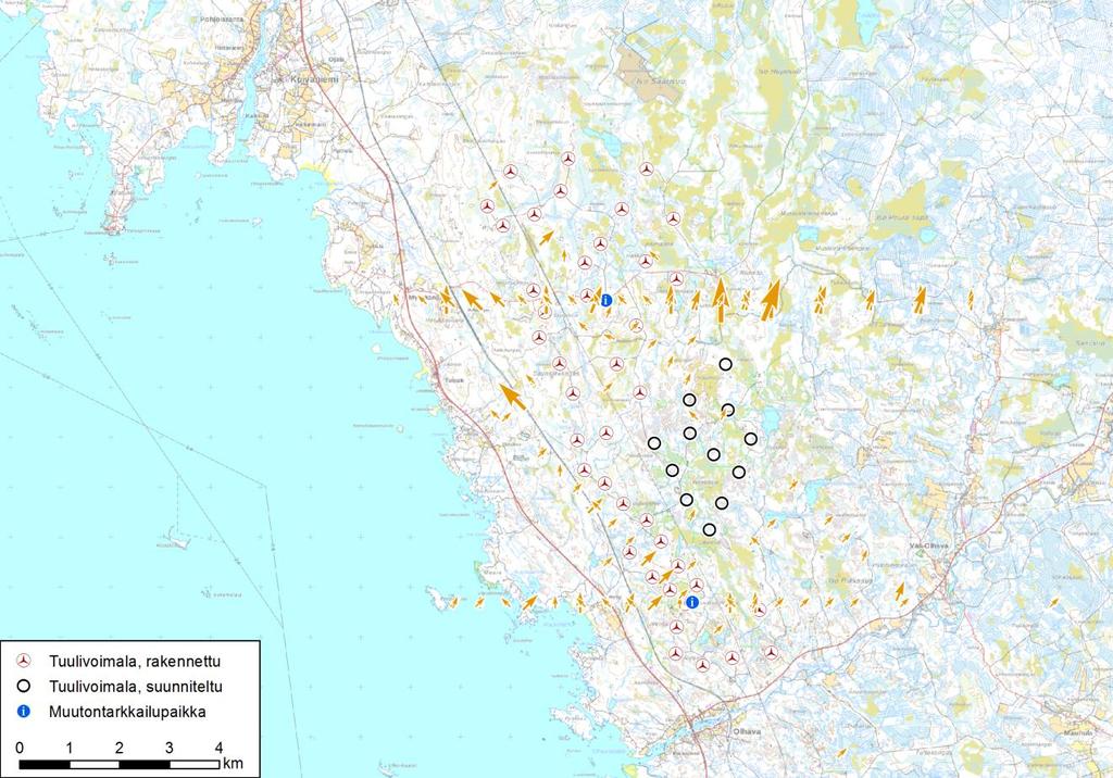 Iin Palokankaan tuulivoimapuisto FCG SUUNNITTELU JA TEKNIIKKA OY 29 (61) 20.3.2017 Kuva 14.