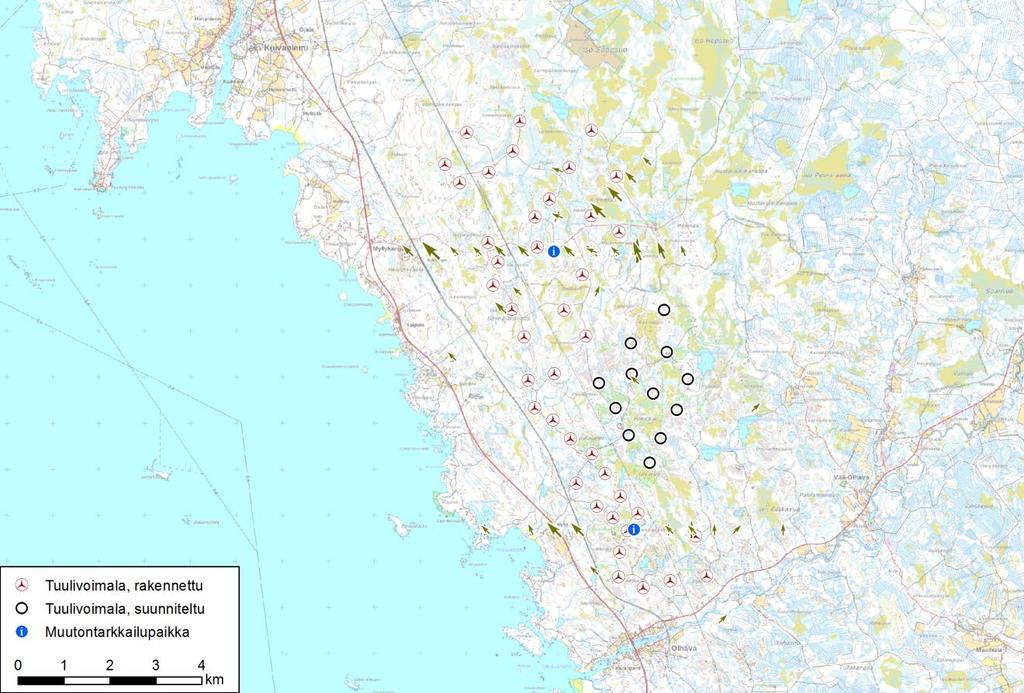 Iin Palokankaan tuulivoimapuisto FCG SUUNNITTELU JA TEKNIIKKA OY 40 (61) 20.3.
