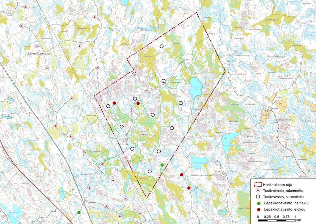 Iin Palokankaan tuulivoimapuisto FCG SUUNNITTELU JA TEKNIIKKA OY 57 (61) 20.3.