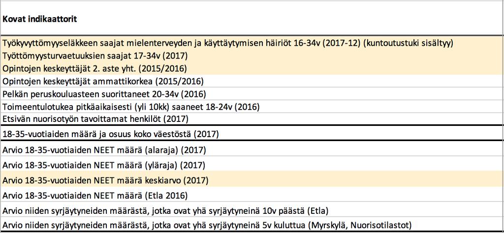 PORIN ALUEEN NEET- nuoriin