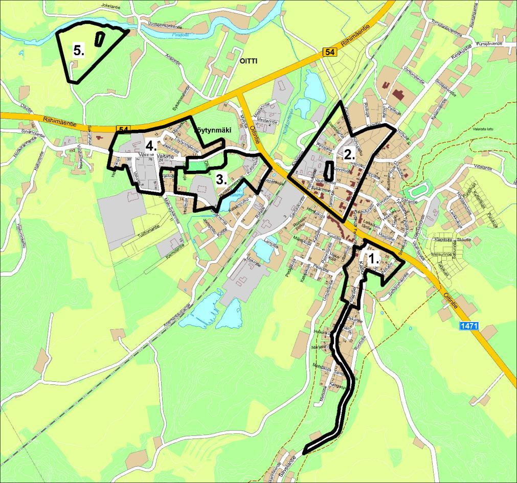 Asemakaavoitus Hausjärven asemakaavoituskohteet sijoittuvat Oitin, Ryttylän, Hikiän sekä Monnin taajamiin sekä kantatien 54 varrelle Kuulojan alueelle.