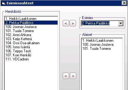 3 Lisää esimies -toiminto Kierrätyksessä ei välttämättä tarvitse valita aina kaikkia hyväksyjiä.