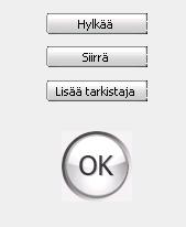 Kierrätyksen käynnistä voi antaa kommentin lähettäessään laskun kierrätykseen. Huomautus näkyy kaikille hyväksyjille. 4.3.2 Kierrätyksen tilat Kierrätyksellä on oma tilansa.