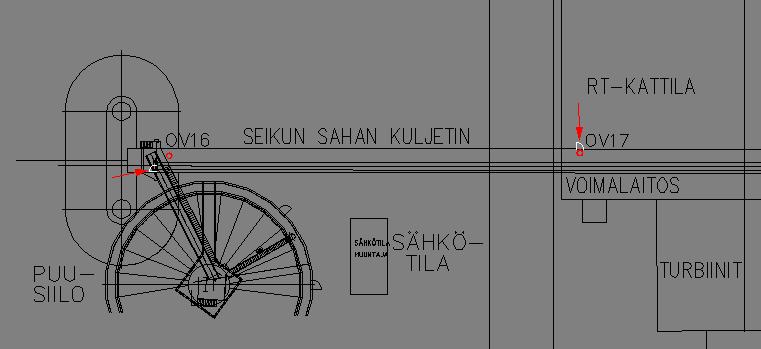 edelleen pääsee voimalaitoksen porraskäytävää pitkin poistumaan maan pinnalle turvalliseen paikkaan.