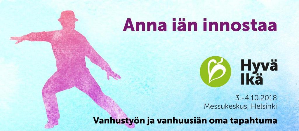 Hyvä Ikä 2018 Helsingissä kutsuu! Tervetuloa mukaan! Lähdemme matkaan 4.10.2018 klo 10.00 Vanhan kirkon edestä Matrocksin invabussilla. Matkalla pysähdymme lounastauolle Riihimäen ABC:llä.
