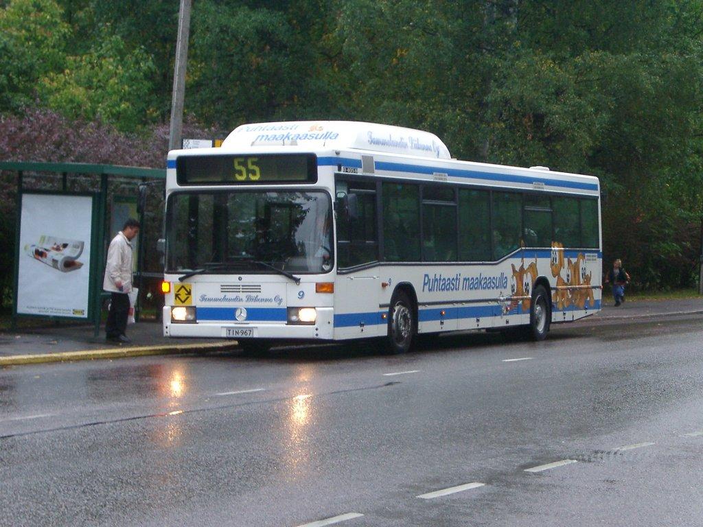 Kuva 11. Yritys toi maakaasubussit ensimmäisenä Suomeen. /2/ Vuoden 1982 syksyllä Tammelundin Liikenteellä oli siis vuoroja linjalla 52.