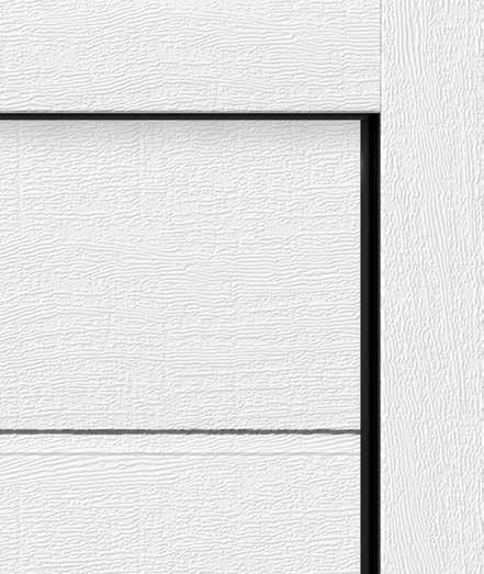 Sandgrain-, Silkgrain- tai Decograinpinnalla varustetuissa nosto-ovissa valinnaiset kehyksen verhoilut sekä värilliset ovet voi