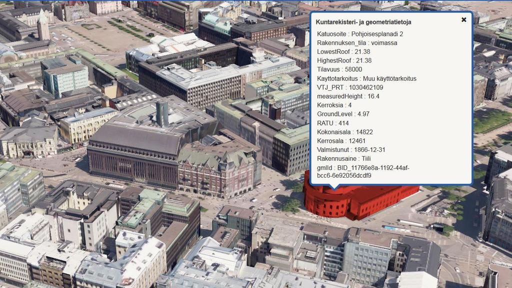 9 Koko kaupungin kattavan 3D-kaupunkimallin avulla Helsinki pystyy tekemään erilaisia laskelmia ja visualisointeja, jotka voivat liittyä esimerkiksi liikenteeseen ja kaupungin tiivistämiseen