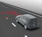 Pre-Collision Plus -järjestelmä* jalankulkijatunnistuksella Järjestelmä seuraa edellä ajavaa liikennettä kameran ja tutkan avulla ja varoittaa kuljettajaa äänimerkillä ja mittariston