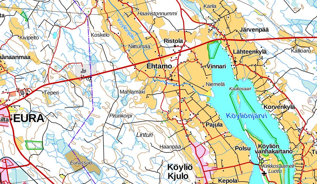 Kuva: Asemakaavan muutosalueen sijainti.