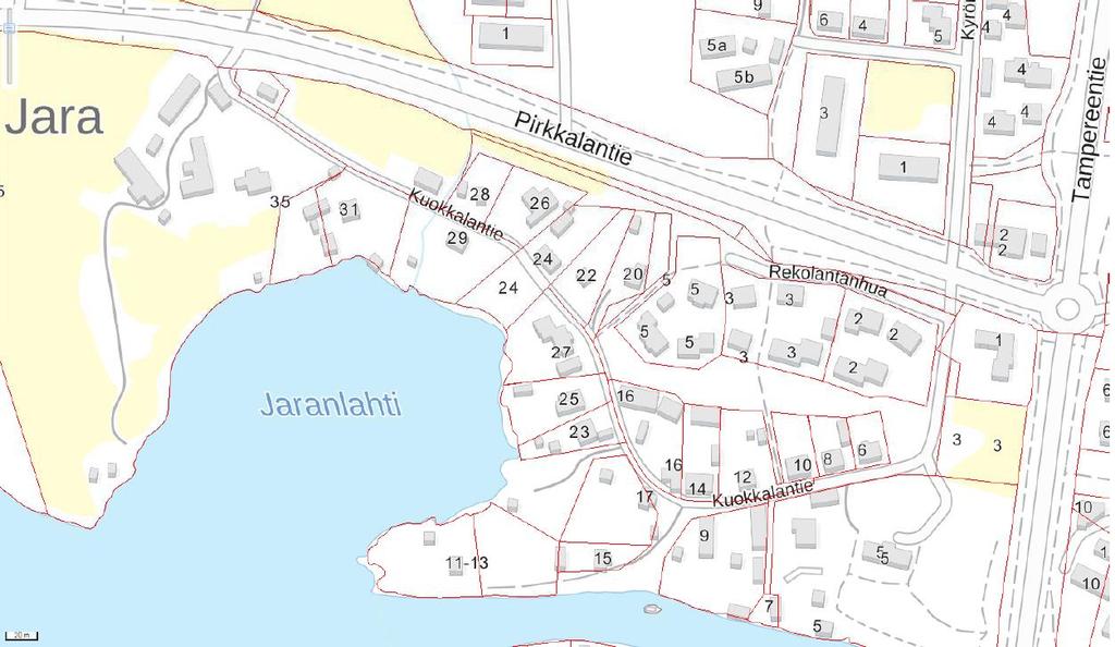 Kuokkalan museoraitin rakennukset Kunnan omistus Lempäälä-seuran omistus