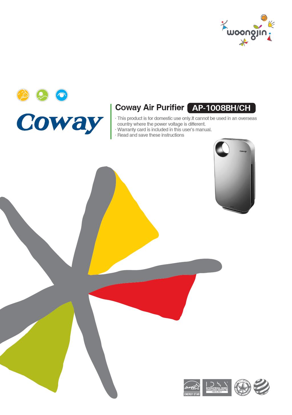 Coway-ilmanpuhdistin AP-1008BC Tuote on