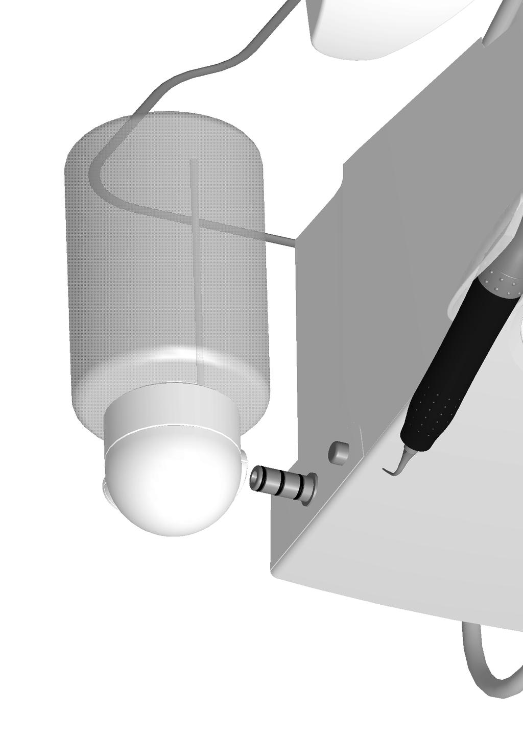 Laitteen kuvaus 2.4 Lääkeliuospullo (valinnainen) LM-ProPowerissa on lääkeliuosten annostelujärjestelmä, jonka ansiosta laitetta ei tarvitse liittää kiinteään vesipisteeseen.