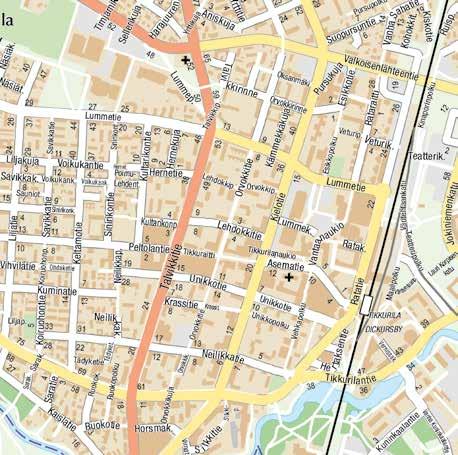 sujuvaa arkea vireää vapaa-aikaa tikkurilassa Karttakeskus Oy, Lupa L10004. Tikkurila sijaitsee Itä-Vantaalla aivan Helsingin rajan tuntumassa Kehäradan varrella.