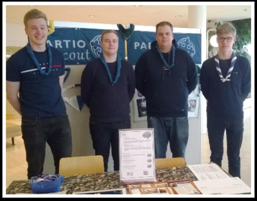2.1 Muut aluetapahtumat Espoon Partiotuki oli mukana huhtikuussa Espoossa järjestetyssä Vaikuttamotapahtumassa.