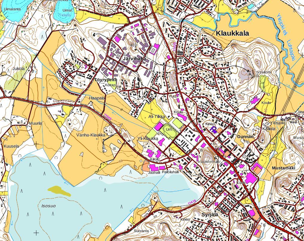 2 2. LÄHTÖKOHDAT 2.1 Suunnittelualueen yleiskuvaus Suunnittelualue sijaitsee Nurmijärven kunnassa Klaukkalassa Lepsämäntien eteläpuolella. Alueen sijainti on esitetty kuvassa 2.